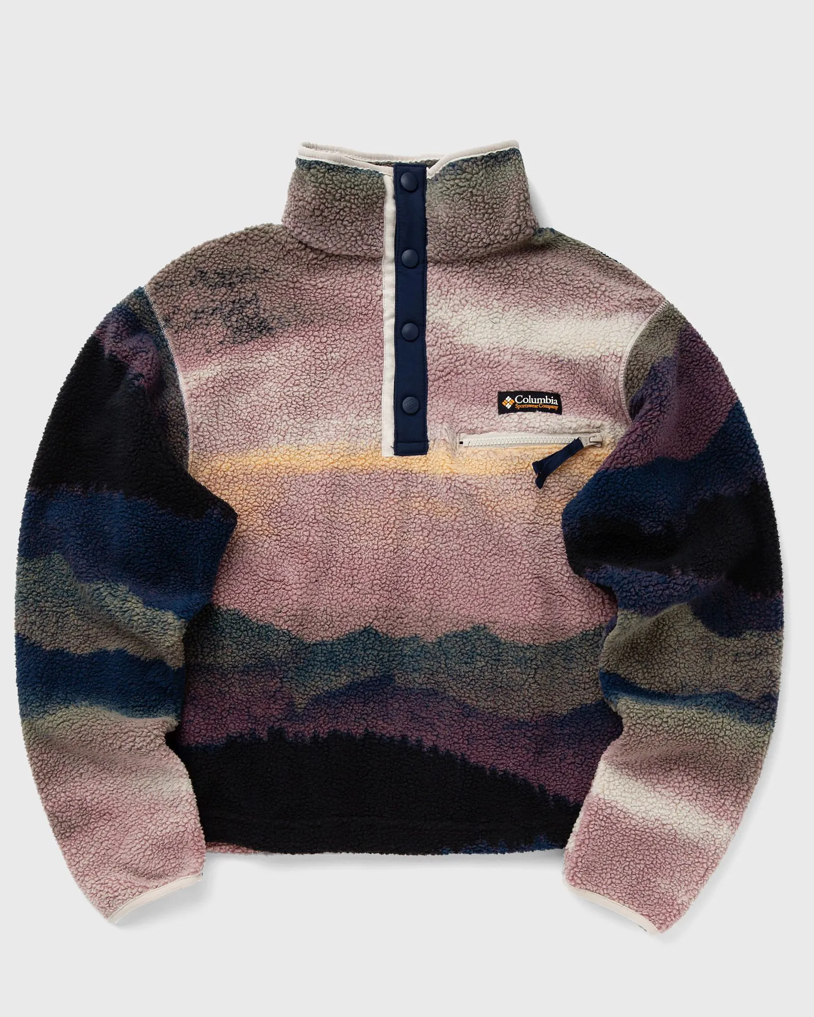 Columbia Printed Crop Half-Zip Sweatshirt